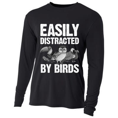 Funny Bird Lover Art Ornithology Bird Watcher Gift Cooling Performance Long Sleeve Crew