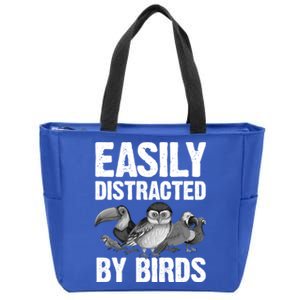 Funny Bird Lover Art Ornithology Bird Watcher Gift Zip Tote Bag