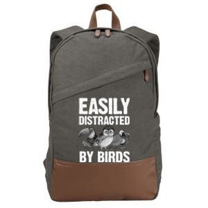 Funny Bird Lover Art Ornithology Bird Watcher Gift Cotton Canvas Backpack