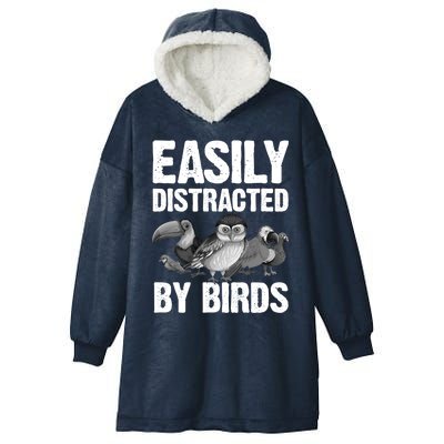 Funny Bird Lover Art Ornithology Bird Watcher Gift Hooded Wearable Blanket