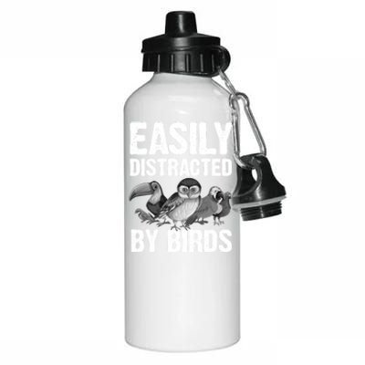 Funny Bird Lover Art Ornithology Bird Watcher Gift Aluminum Water Bottle