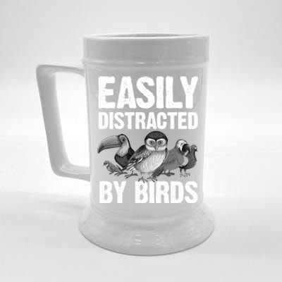 Funny Bird Lover Art Ornithology Bird Watcher Gift Beer Stein