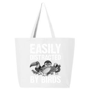 Funny Bird Lover Art Ornithology Bird Watcher Gift 25L Jumbo Tote