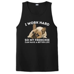 Frenchie Better Life Funny French Bulldog Dog Lover PosiCharge Competitor Tank