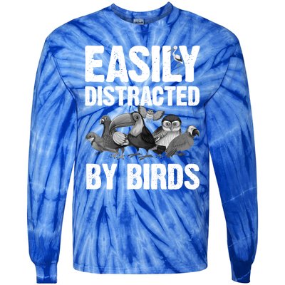 Funny Bird Lover Art Ornithology Bird Watcher Gift Tie-Dye Long Sleeve Shirt