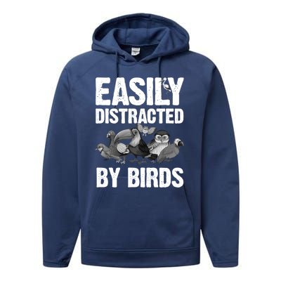 Funny Bird Lover Art Ornithology Bird Watcher Gift Performance Fleece Hoodie