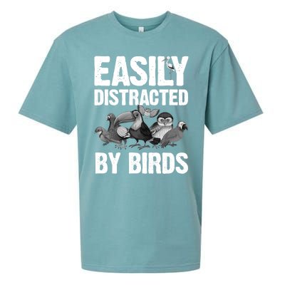 Funny Bird Lover Art Ornithology Bird Watcher Gift Sueded Cloud Jersey T-Shirt