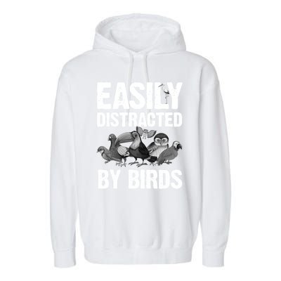 Funny Bird Lover Art Ornithology Bird Watcher Gift Garment-Dyed Fleece Hoodie