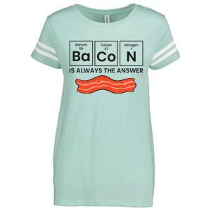 Funny Bacon Lover Bacon Is Always The Answer Enza Ladies Jersey Football T-Shirt