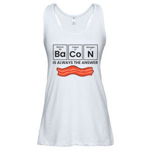 Funny Bacon Lover Bacon Is Always The Answer Ladies Essential Flowy Tank