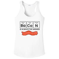 Funny Bacon Lover Bacon Is Always The Answer Ladies PosiCharge Competitor Racerback Tank