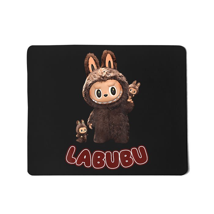 Funny Brown Labubu Cute Labubu The Monsters Mousepad