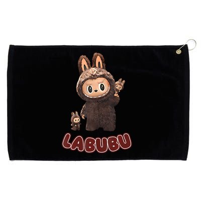 Funny Brown Labubu Cute Labubu The Monsters Grommeted Golf Towel