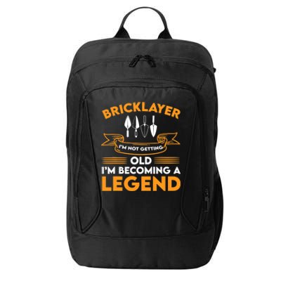 Funny Bricklayer Legend Brickmason Saying Brick Masonry City Backpack