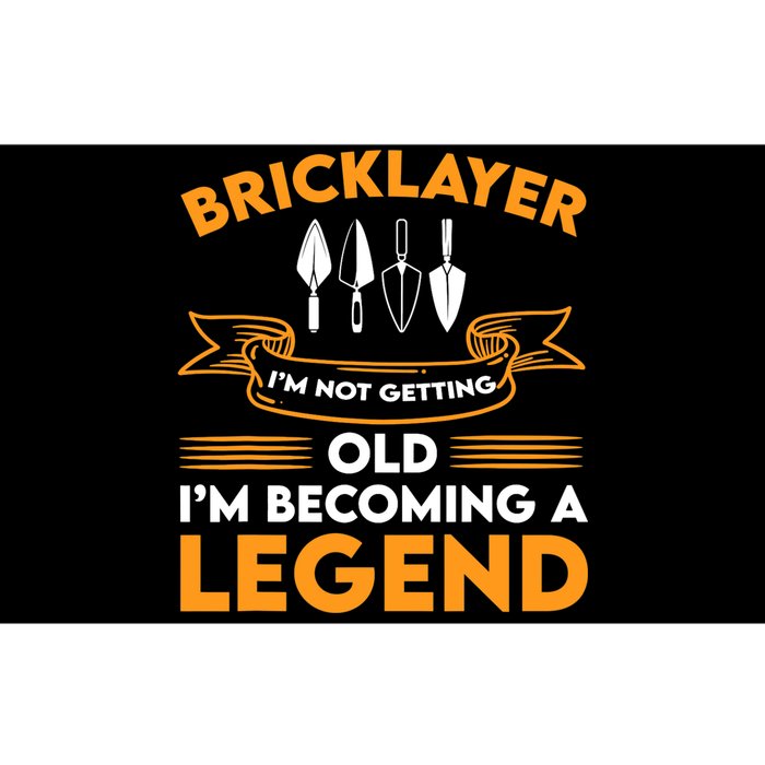 Funny Bricklayer Legend Brickmason Saying Brick Masonry Bumper Sticker