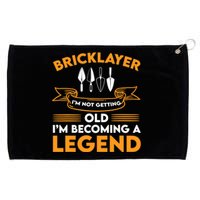 Funny Bricklayer Legend Brickmason Saying Brick Masonry Grommeted Golf Towel