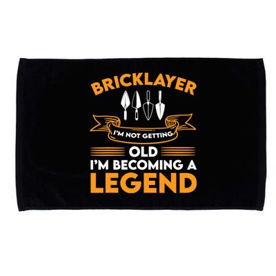 Funny Bricklayer Legend Brickmason Saying Brick Masonry Microfiber Hand Towel