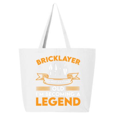 Funny Bricklayer Legend Brickmason Saying Brick Masonry 25L Jumbo Tote