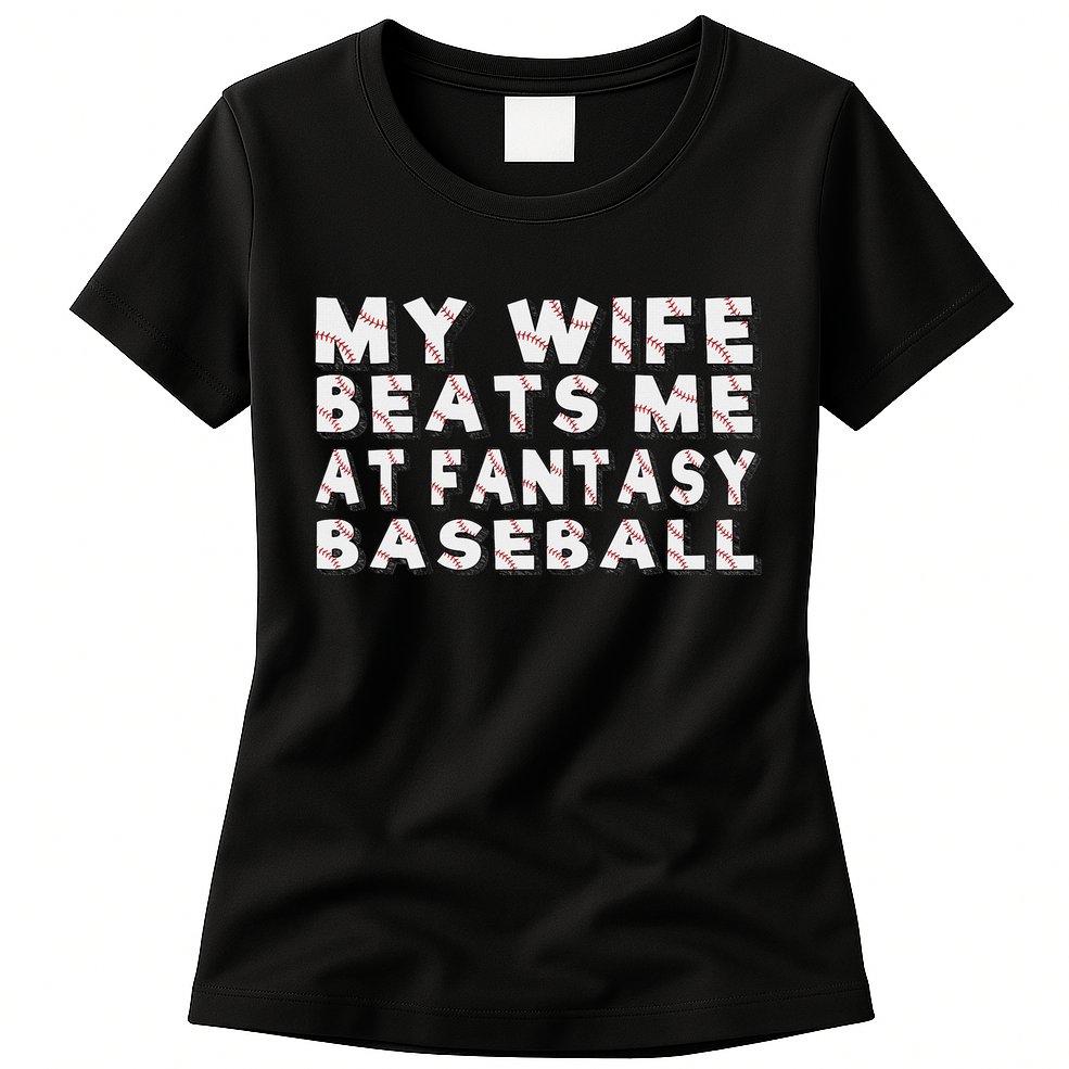 Fantasy Baseball Legend Funny Fantasy Baseball Champion Womens T-Shirt