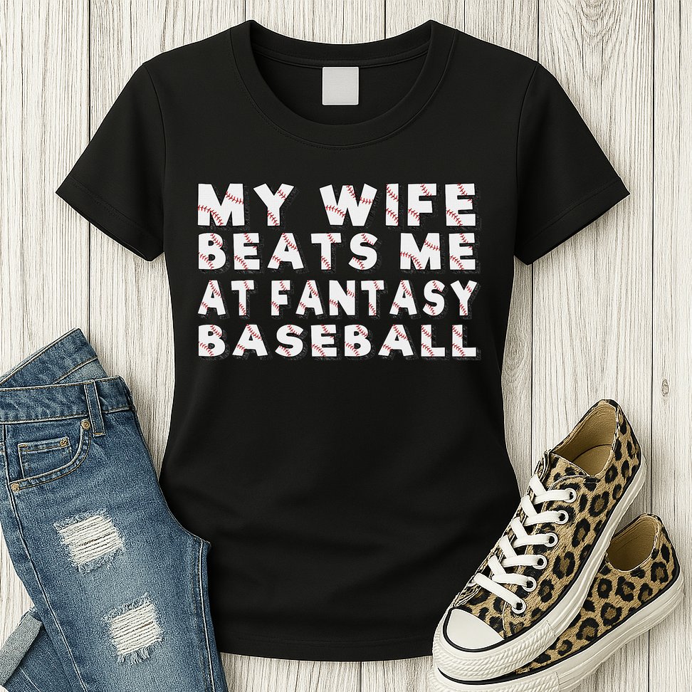 Fantasy Baseball Legend Funny Fantasy Baseball Champion Womens T-Shirt
