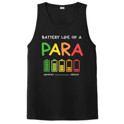 Funny Battery Life Of A Para Professional Teacher School Cool Gift PosiCharge Competitor Tank