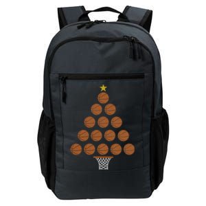 Funny Basketball Lover Christmas Tree Hoops Theme Girl Boy Daily Commute Backpack