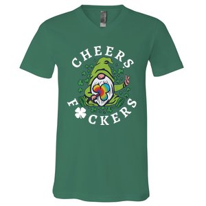 Friends Beer Lover Cheers Feckers V-Neck T-Shirt