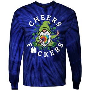 Friends Beer Lover Cheers Feckers Tie-Dye Long Sleeve Shirt