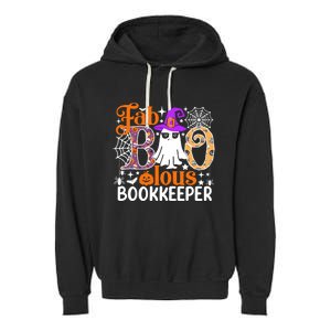 Fab Boo Lous Bookkeeper Funny Halloween Costume Garment-Dyed Fleece Hoodie