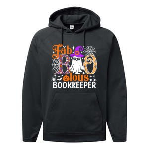 Fab Boo Lous Bookkeeper Funny Halloween Costume Performance Fleece Hoodie