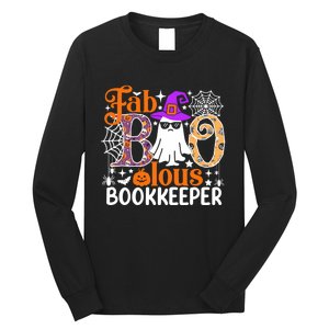 Fab Boo Lous Bookkeeper Funny Halloween Costume Long Sleeve Shirt