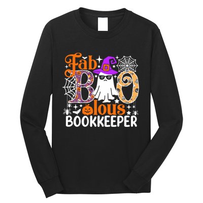 Fab Boo Lous Bookkeeper Funny Halloween Costume Long Sleeve Shirt