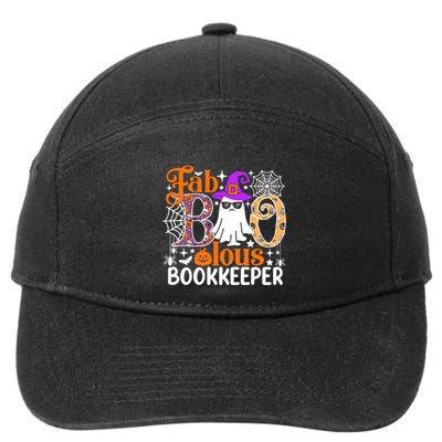 Fab Boo Lous Bookkeeper Funny Halloween Costume 7-Panel Snapback Hat