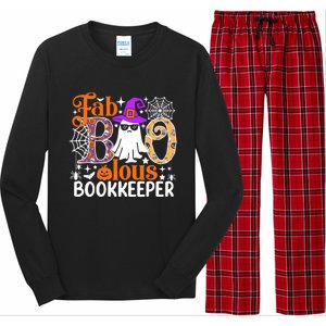 Fab Boo Lous Bookkeeper Funny Halloween Costume Long Sleeve Pajama Set