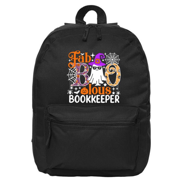 Fab Boo Lous Bookkeeper Funny Halloween Costume 16 in Basic Backpack