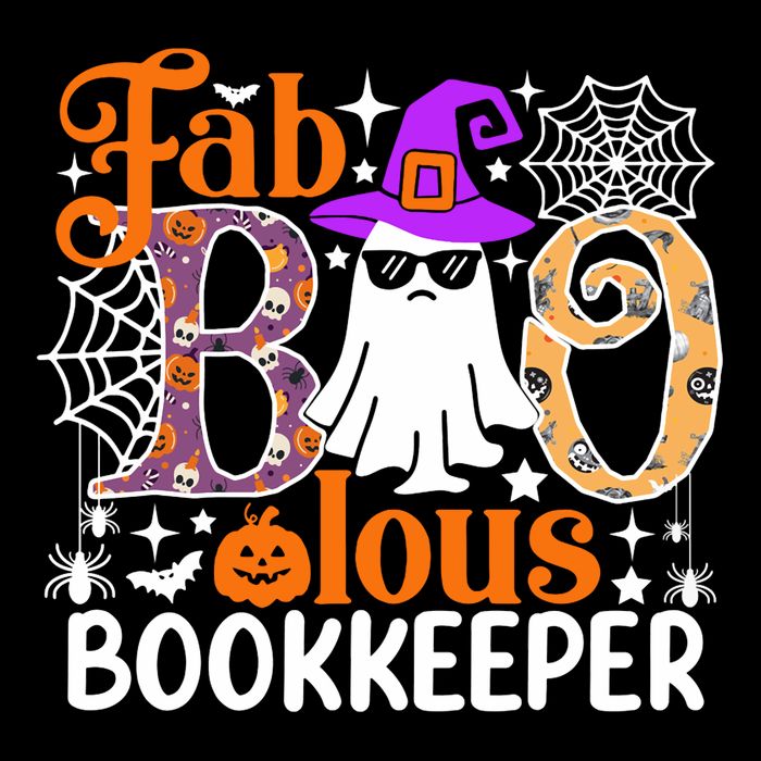 Fab Boo Lous Bookkeeper Funny Halloween Costume 16 in Basic Backpack