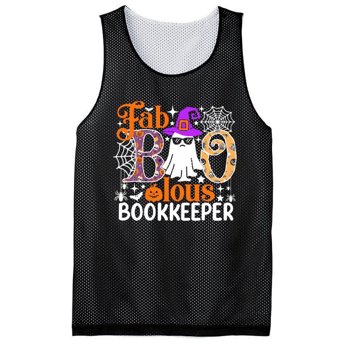 Fab Boo Lous Bookkeeper Funny Halloween Costume Mesh Reversible Basketball Jersey Tank