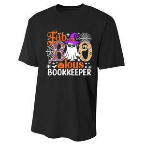 Fab Boo Lous Bookkeeper Funny Halloween Costume Performance Sprint T-Shirt