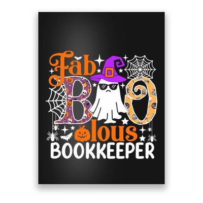 Fab Boo Lous Bookkeeper Funny Halloween Costume Poster