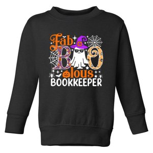 Fab Boo Lous Bookkeeper Funny Halloween Costume Toddler Sweatshirt