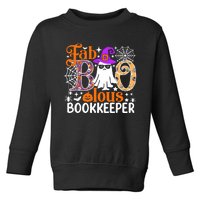 Fab Boo Lous Bookkeeper Funny Halloween Costume Toddler Sweatshirt