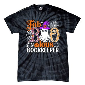 Fab Boo Lous Bookkeeper Funny Halloween Costume Tie-Dye T-Shirt