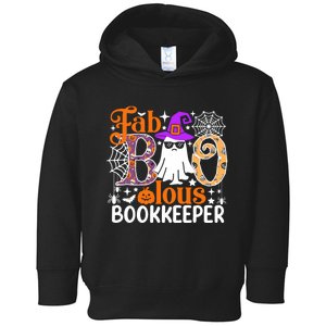 Fab Boo Lous Bookkeeper Funny Halloween Costume Toddler Hoodie