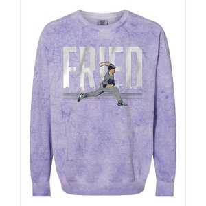 Fried Baseball Lover Max Fan Colorblast Crewneck Sweatshirt