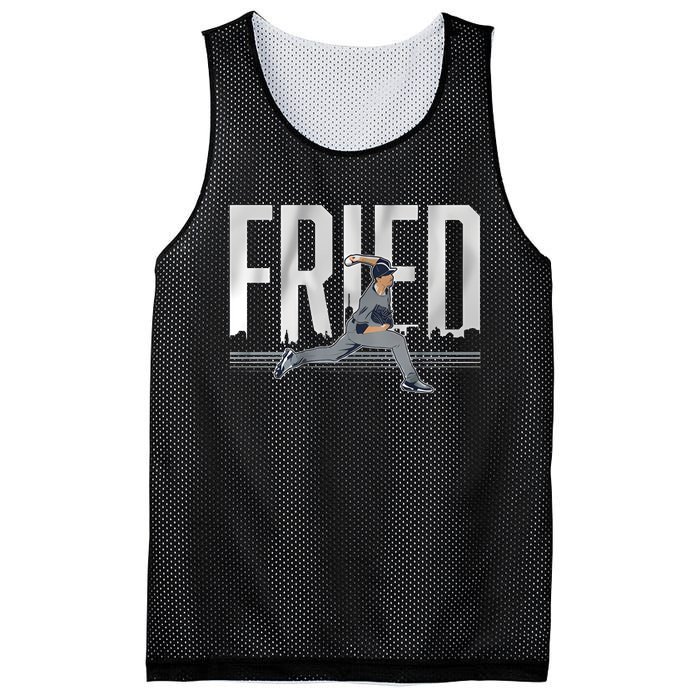 Fried Baseball Lover Max Fan Mesh Reversible Basketball Jersey Tank