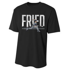 Fried Baseball Lover Max Fan Performance Sprint T-Shirt