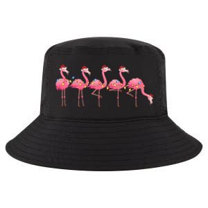 Flamingo Bird Lover Xmas Light Santa Pink Flamingo Christmas Gift Cool Comfort Performance Bucket Hat