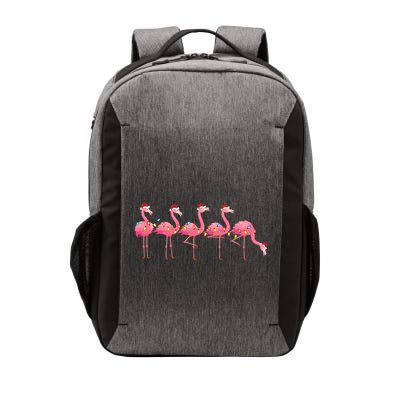 Flamingo Bird Lover Xmas Light Santa Pink Flamingo Christmas Gift Vector Backpack