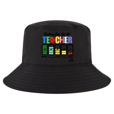 Funny Battery Life Of A Teacher Pregreat Giftk Teacher Cool Gift Cool Comfort Performance Bucket Hat