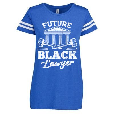 Future Black Lawyer Funny Attorney Law School Graphic Gift Enza Ladies Jersey Football T-Shirt